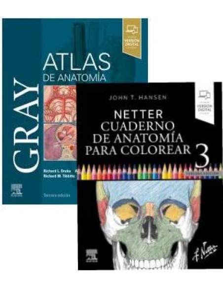 PACK ATLAS ANATOMIA 3ª ED CUADERNO ANATOMIA COLOREAR 3ª ED